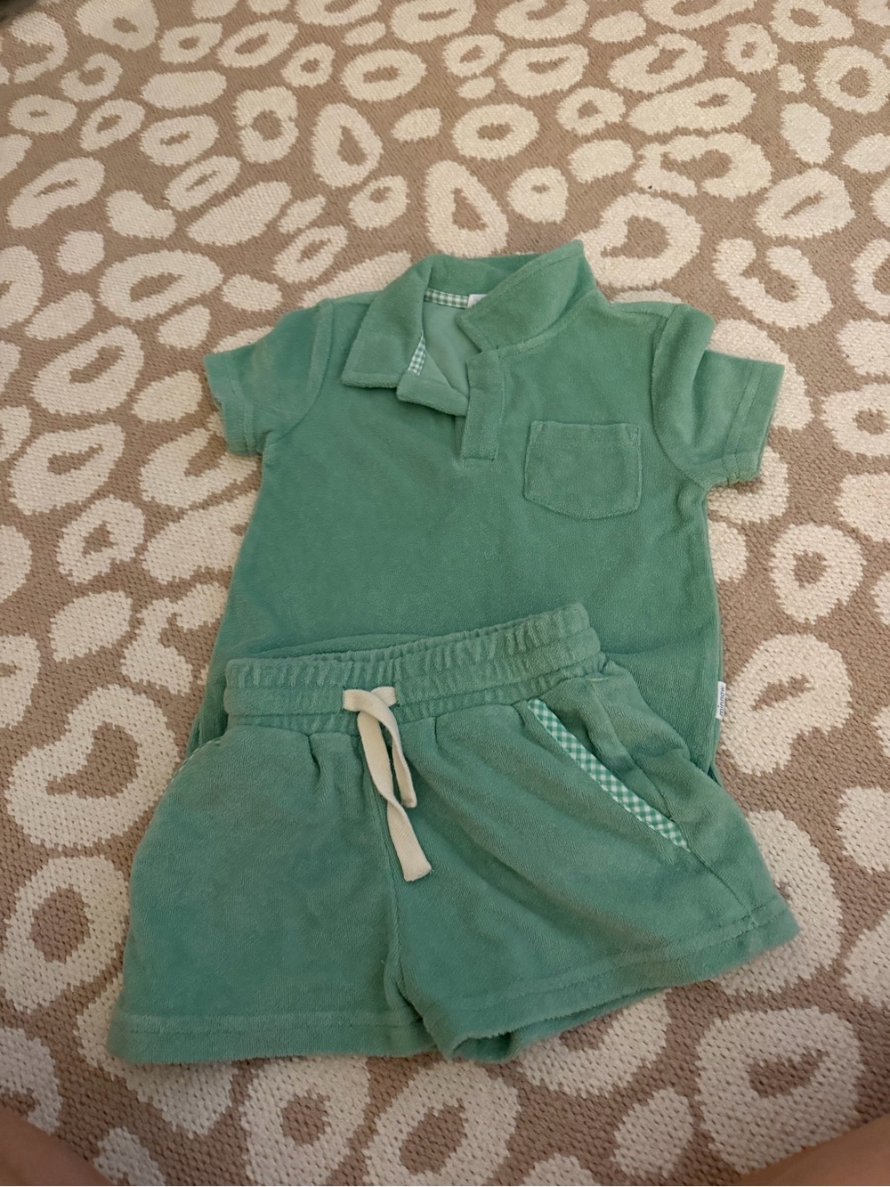 Terry Polo and Shorts Set